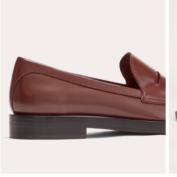 NWT Everlane Brown Leather Penny Loafer size 10 - Picture 2 of 6